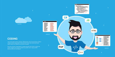 数字时代的创意引擎 手机应用开发与社会媒体理念的插画呈现